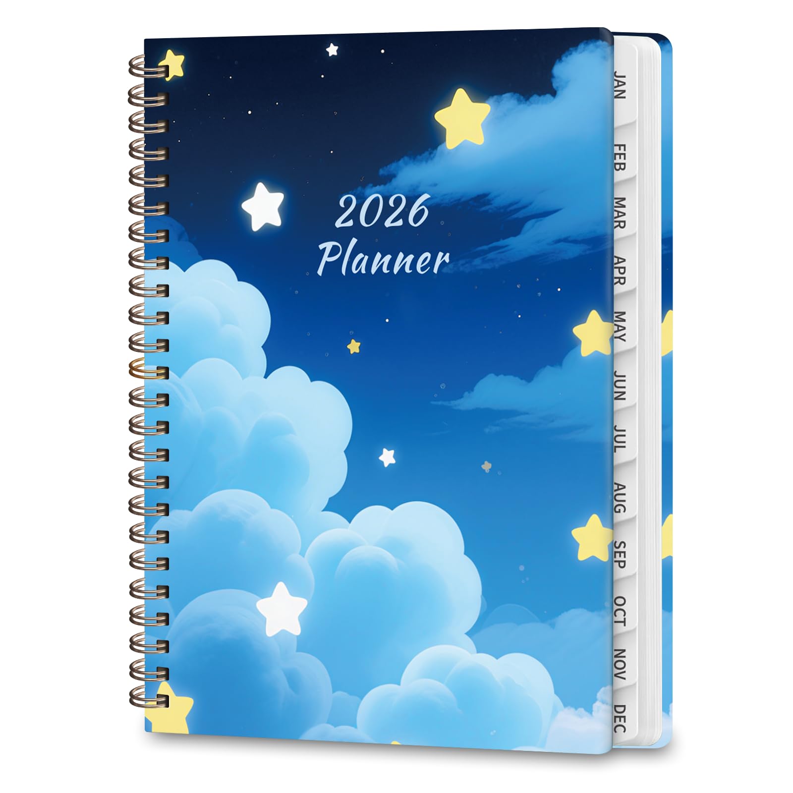 2026 Planner, Weekly and Monthly Calendar Agenda Book, Jan 2026 - Dec 2026, Hardcover Planning Academic Planner for Office School Supplies and Desk