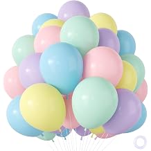 100 Pack Pastel Balloons,Latex Macaron Multicoloured Birthday Ballonns,12In