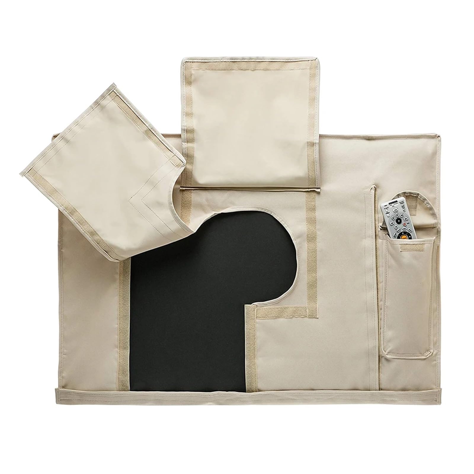 Fundas Para TV Exterior Funda impermeable for TV de exterior de 32", 36", 40", 46", 50", 55", 60" y 65 pulgadas. Protege la pantalla de tu TV en tu jardín o patio. Para Control Remoto(Black,FOR 30 to