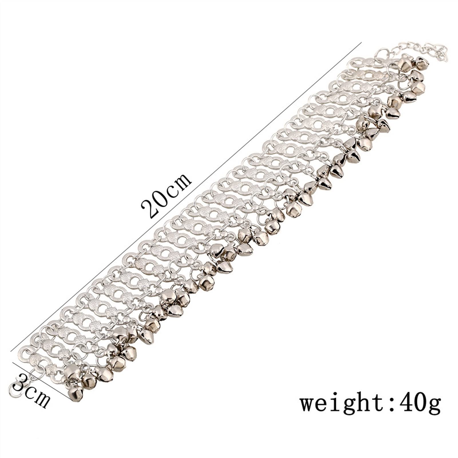 Cavigliere/Cavigliere Cavigliere da Donna Etniche retrò con Campanelle da Spiaggia