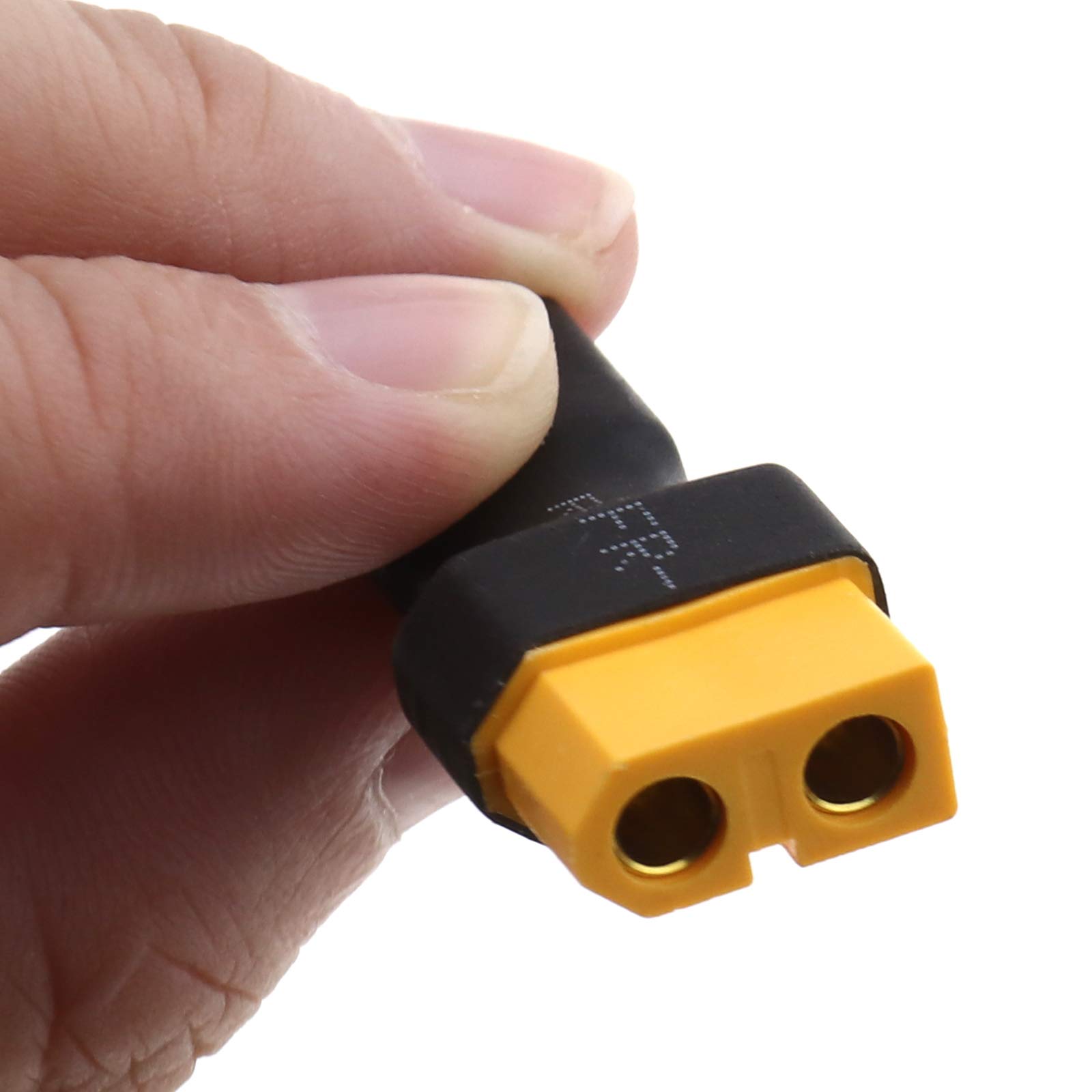 Cable Adaptador XT90 Macho A XT60 Hembra De OTOTEC | 10 Cm, 12 AWG Con Cubierta Protectora Para Cargadores Y ESC RC