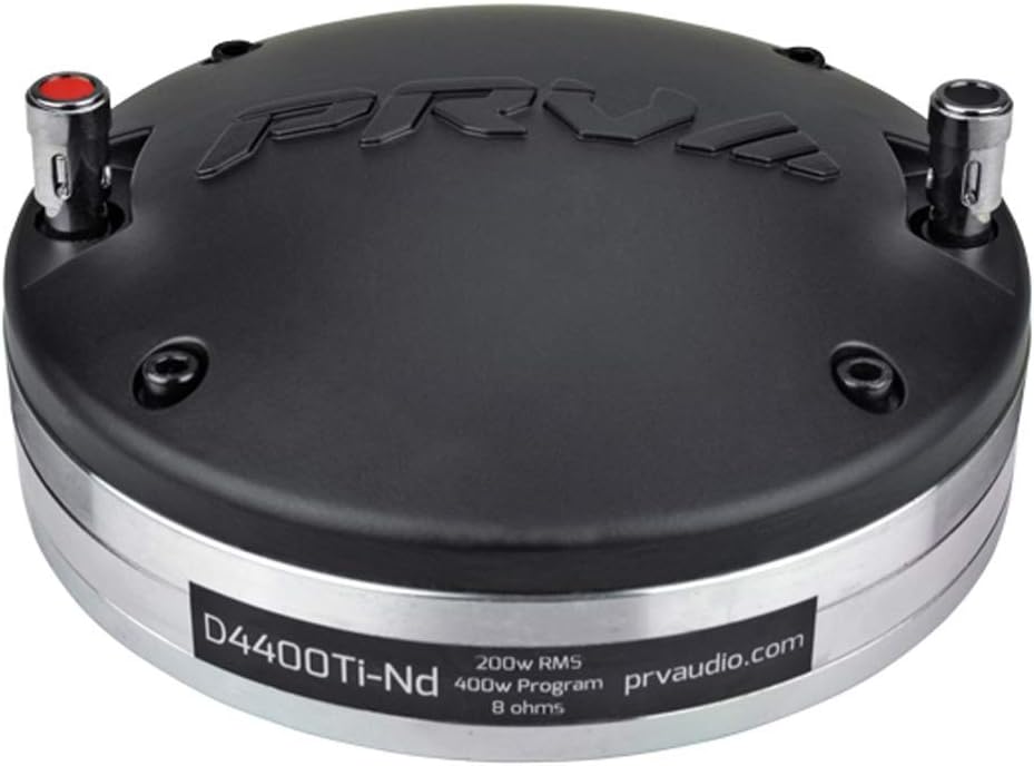 PRV AUDIO2" Titanium Series - Car Audio Compression Drivers, Neodymium-Ferrite, Pro Audio High Frequencies D4400Ti-Nd, 2"- 200W D4400Ti-Nd
