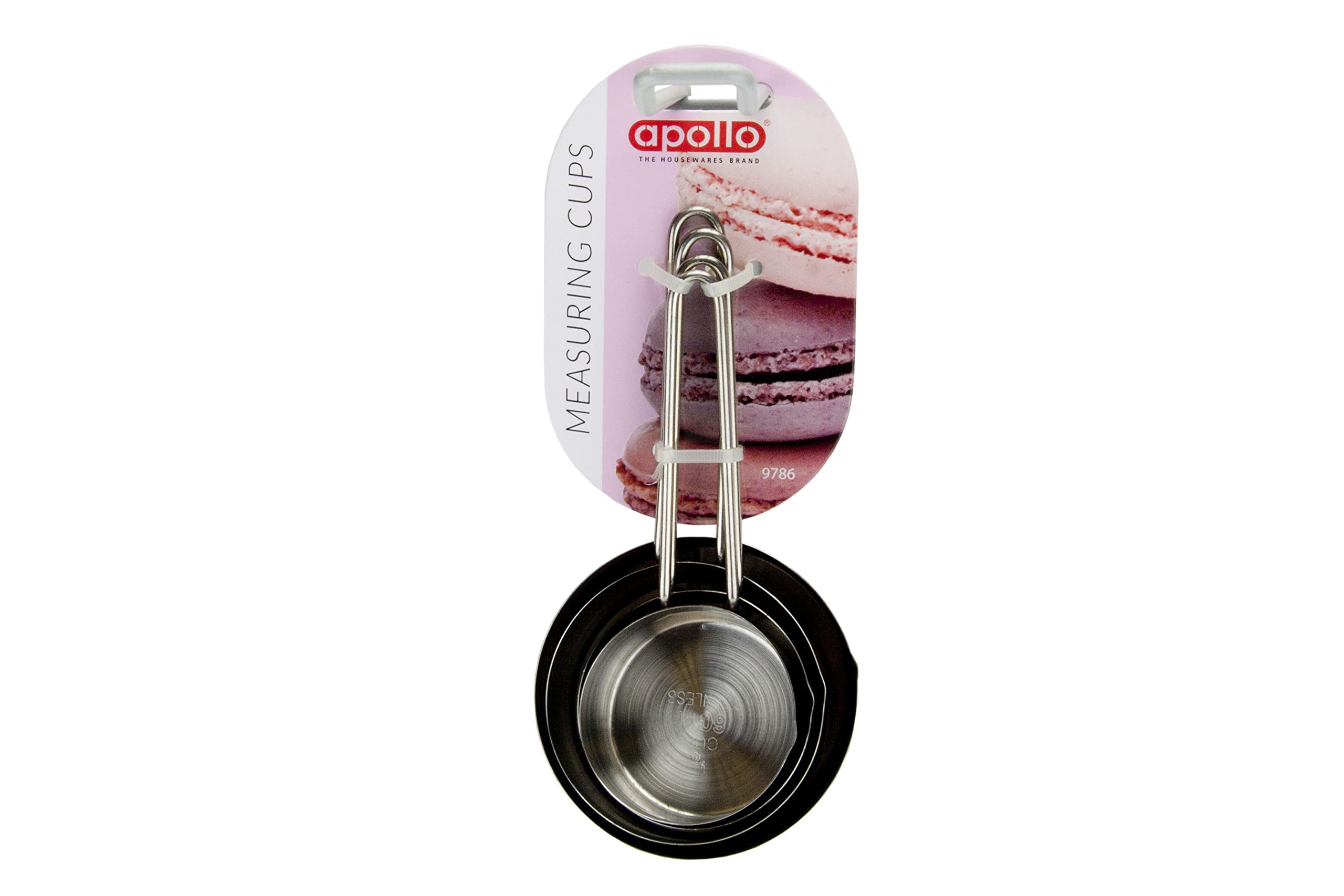 Measuring Cups 4pcs Stainless Steel Baking Cooking Loop Handle Stackable Cups