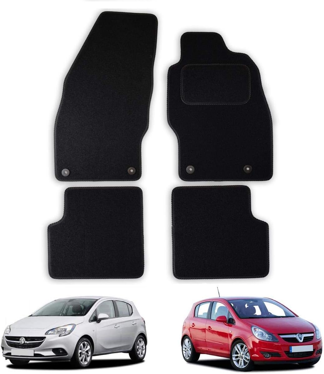Car Mats for Vauxhall Corsa D & E (20062019) Tailored Fit Carpet Floor