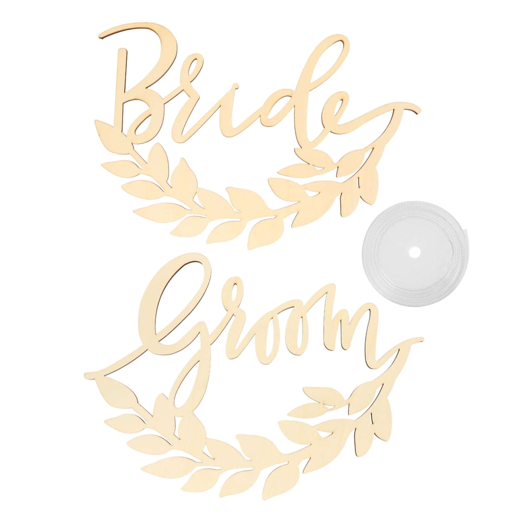 Pendentifs en bois dossier de chaise mariage et célébration - 8