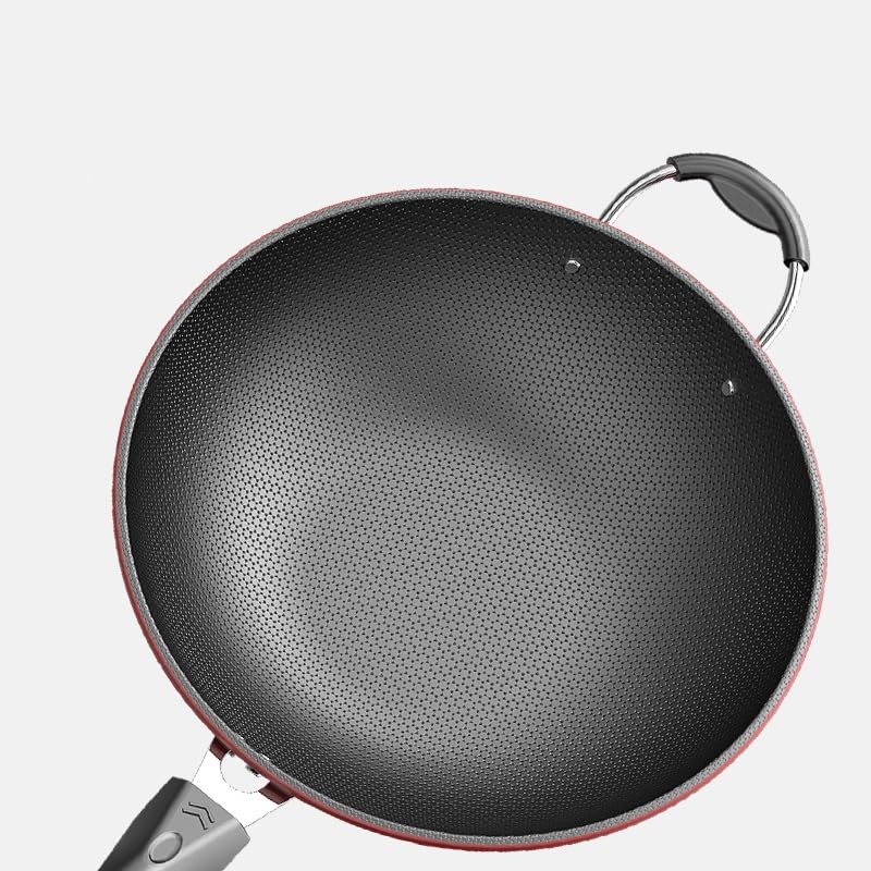 Wok de hierro fundido sin recubrimiento y antiadherente 34 cm miniatura 4