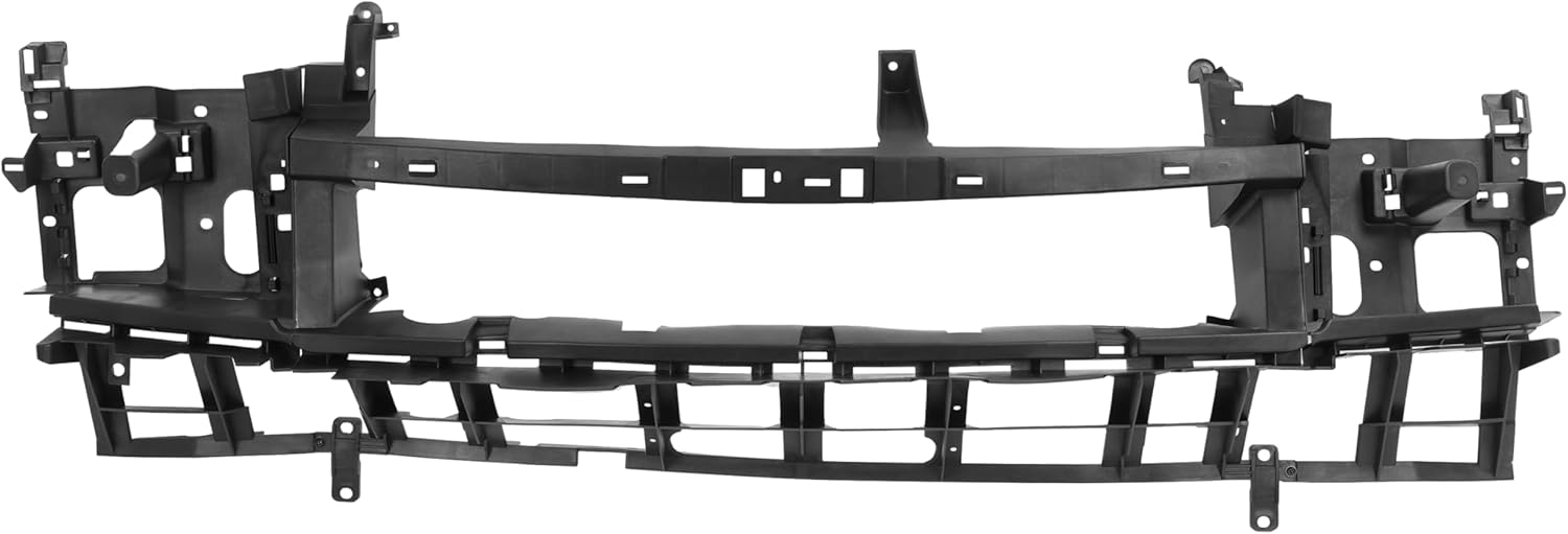 HECASA Header Panel Compatible with 2002-2006 Chevy Chevrolet Avalanche 1500 2500 w/Body Cladding Front Header Nose Panel Grille Headlight Mount Plastic(PP) 3PCs Replacement for 15239008 GM1220166