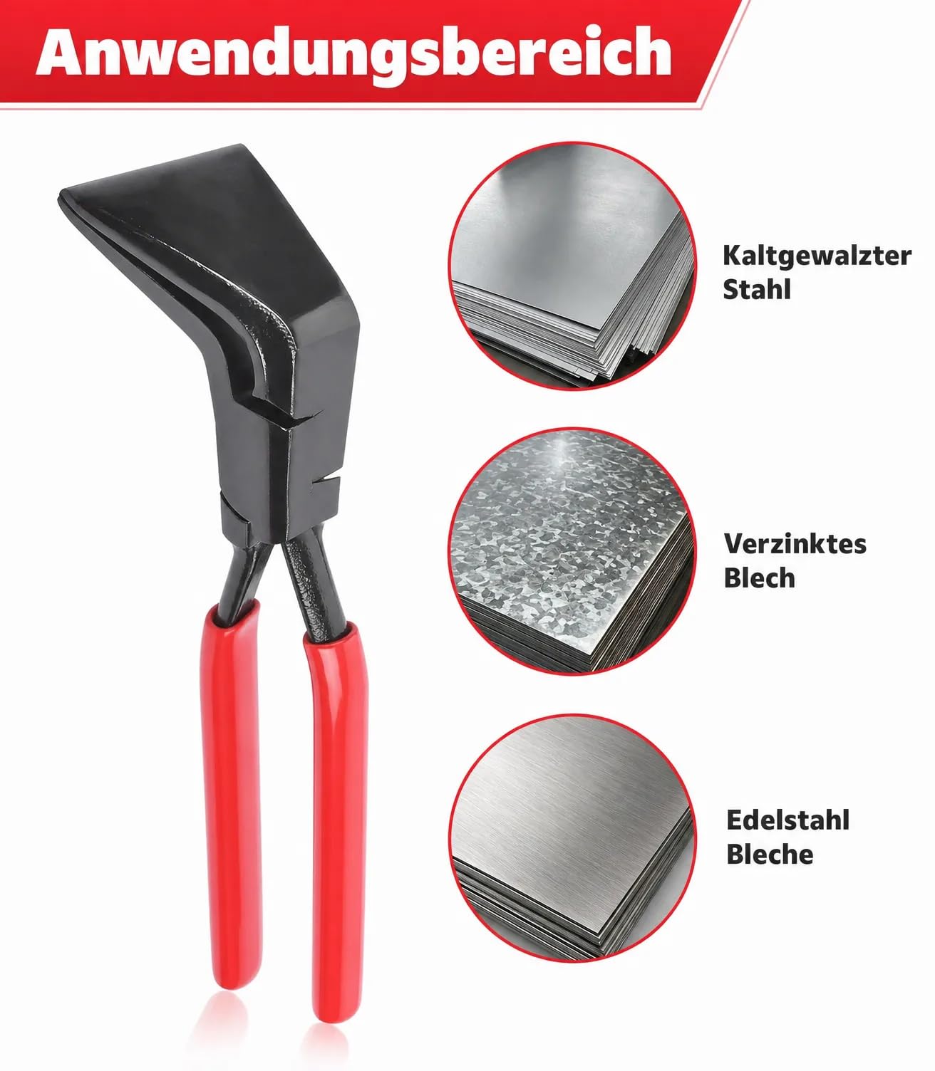 Lot de 3 Pinces Plieuses à Tôle 0° 45° 90°, Pinces à Border 270 mm pour Pliage de Tôle, Mâchoires 60 mm en Acier Carbone, Outils de Cintrage pour Aluminium, Cuivre, Zinc, Acier Fin