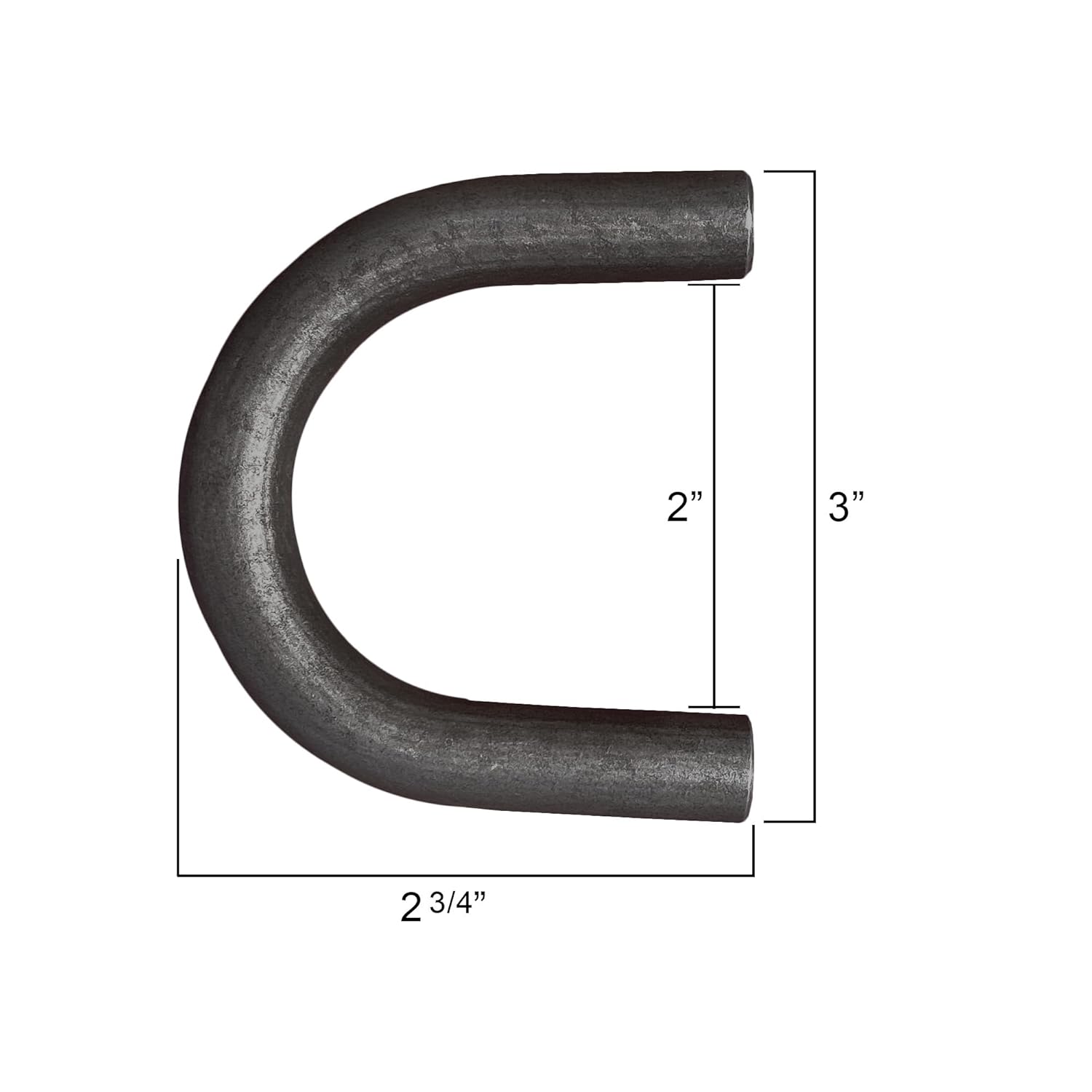 20 Pack 1/2" Thick Weld-on Steel D-Ring Rope Hook Chain Tie Down D Ring for Trucks Trailers (20)
