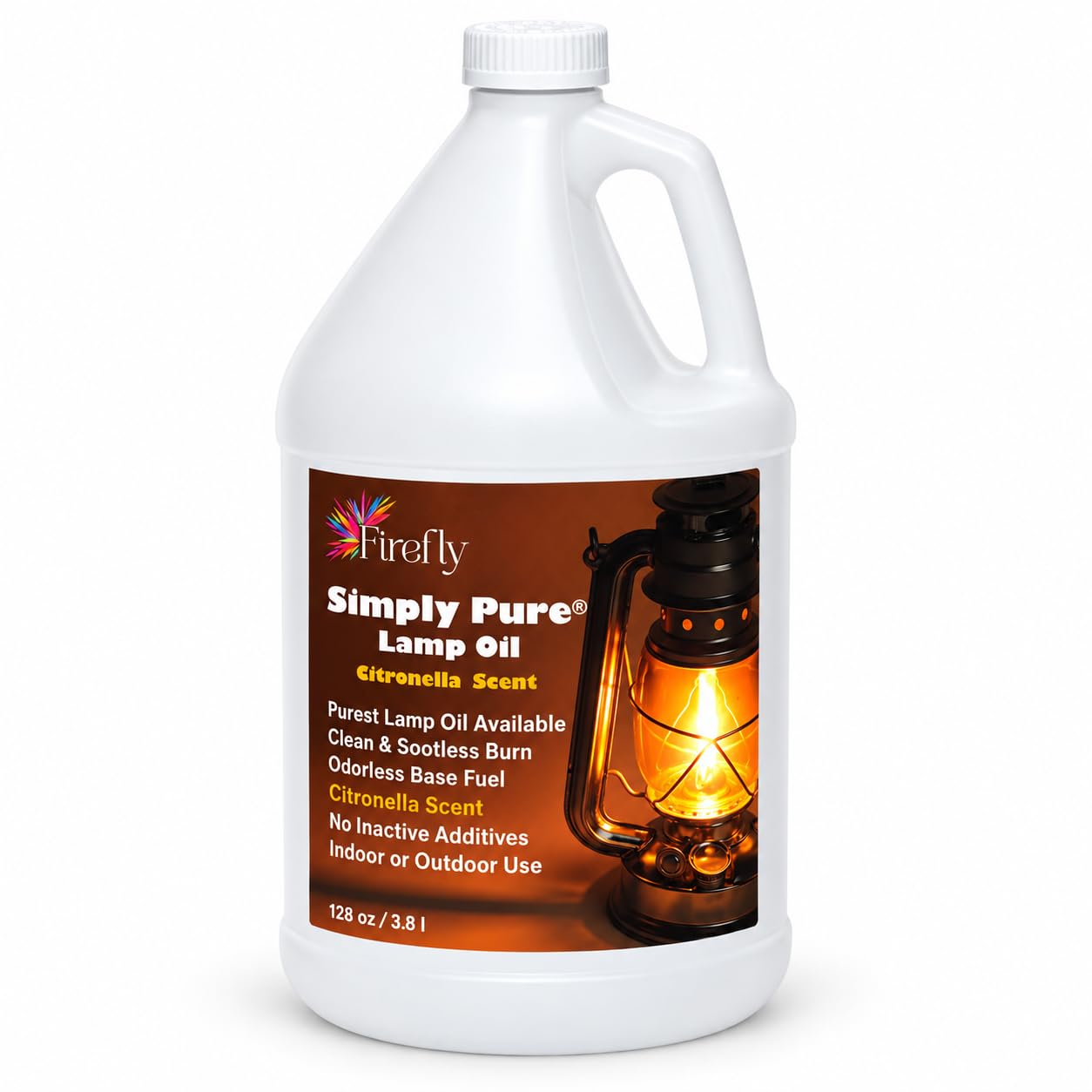 Firefly - Citronella Paraffin Lamp Oil 1 Gallon - Indoor Smokeless Fuel
