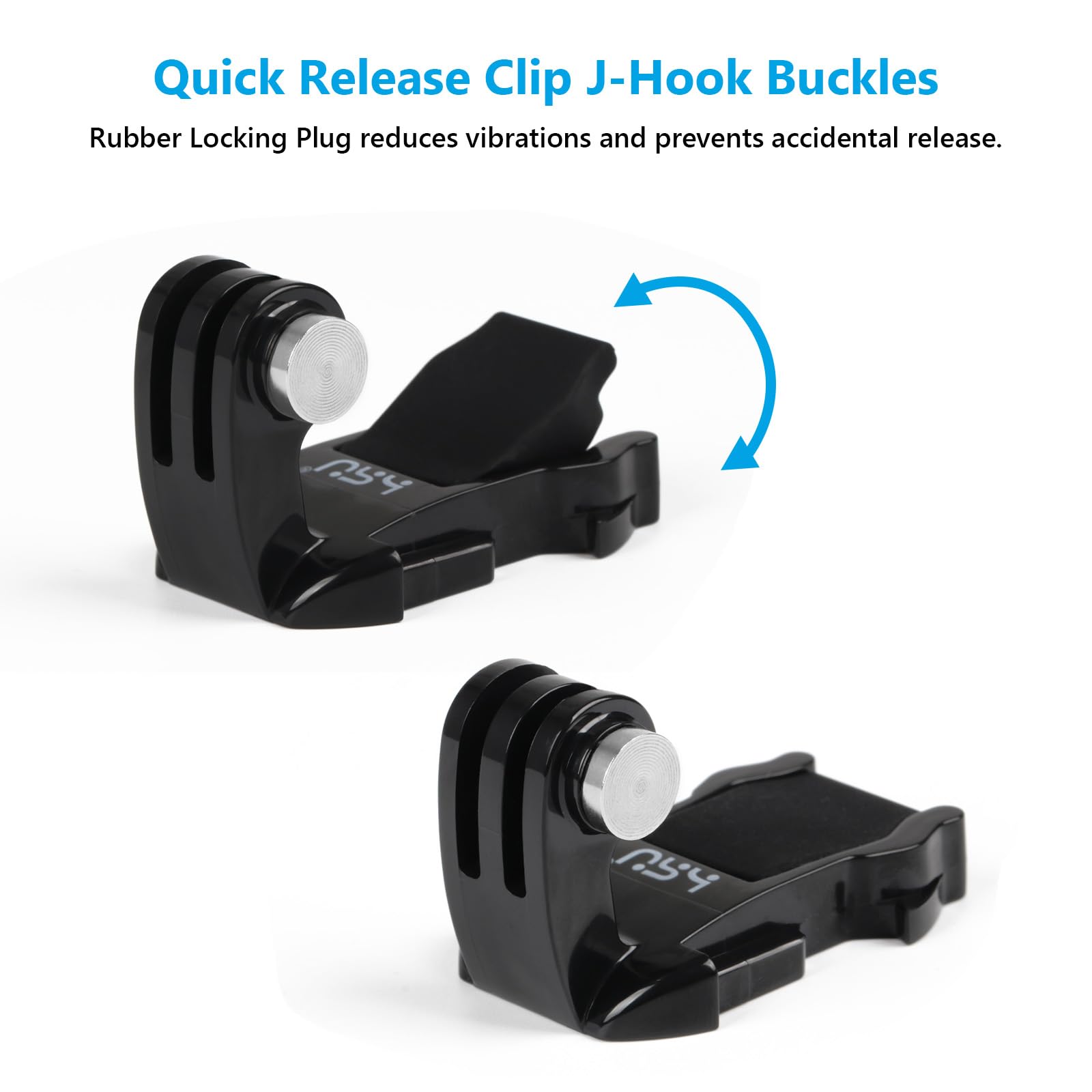Amazon.com : HSU Vertical Surface Quick Mounting J-Hook Buckle