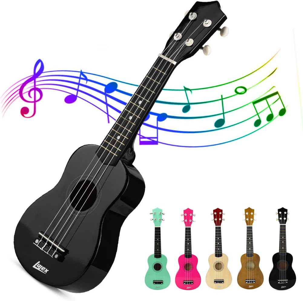 Best Soprano Ukulele Great Fun for Adult Beginners and Children love Ukuleles (Black)