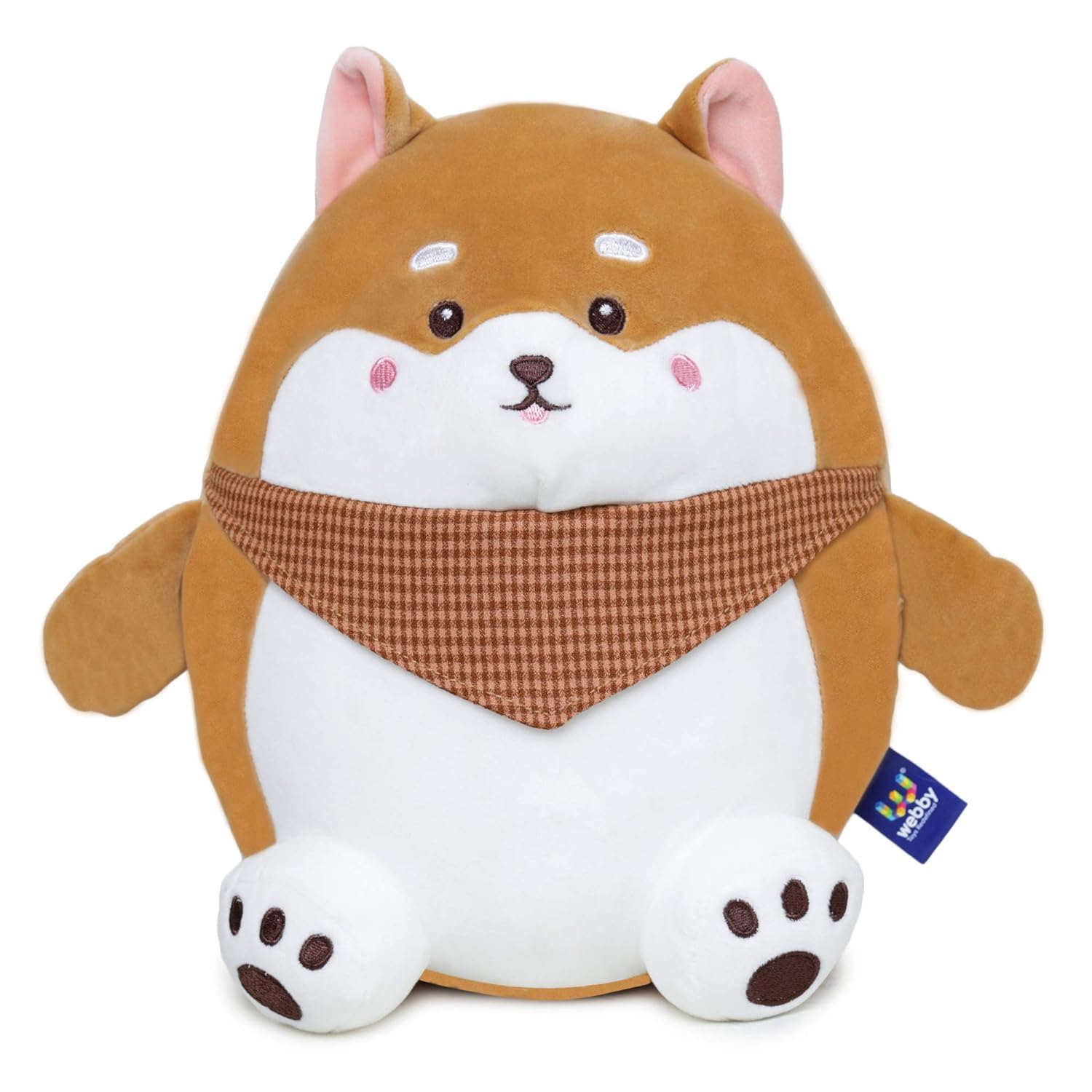 Webby Plush Dog Soft Toy | Birthday Gift | Animal Stuffed Toys for Kids and Adults Multicolour (30 cm)