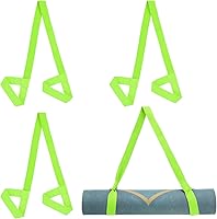 Vista 16 de PATIKIL Correa de esterilla de yoga, correas ajustables para esterilla de yoga, correas de transporte de algodón antideslizante soporte
