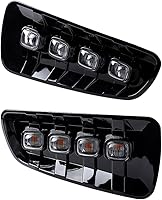 Vista 8 de Luz antiniebla LED izquierda derecha compatible con Ford F-150 Raptor 2009-2014 (xenón blanco + ámbar)