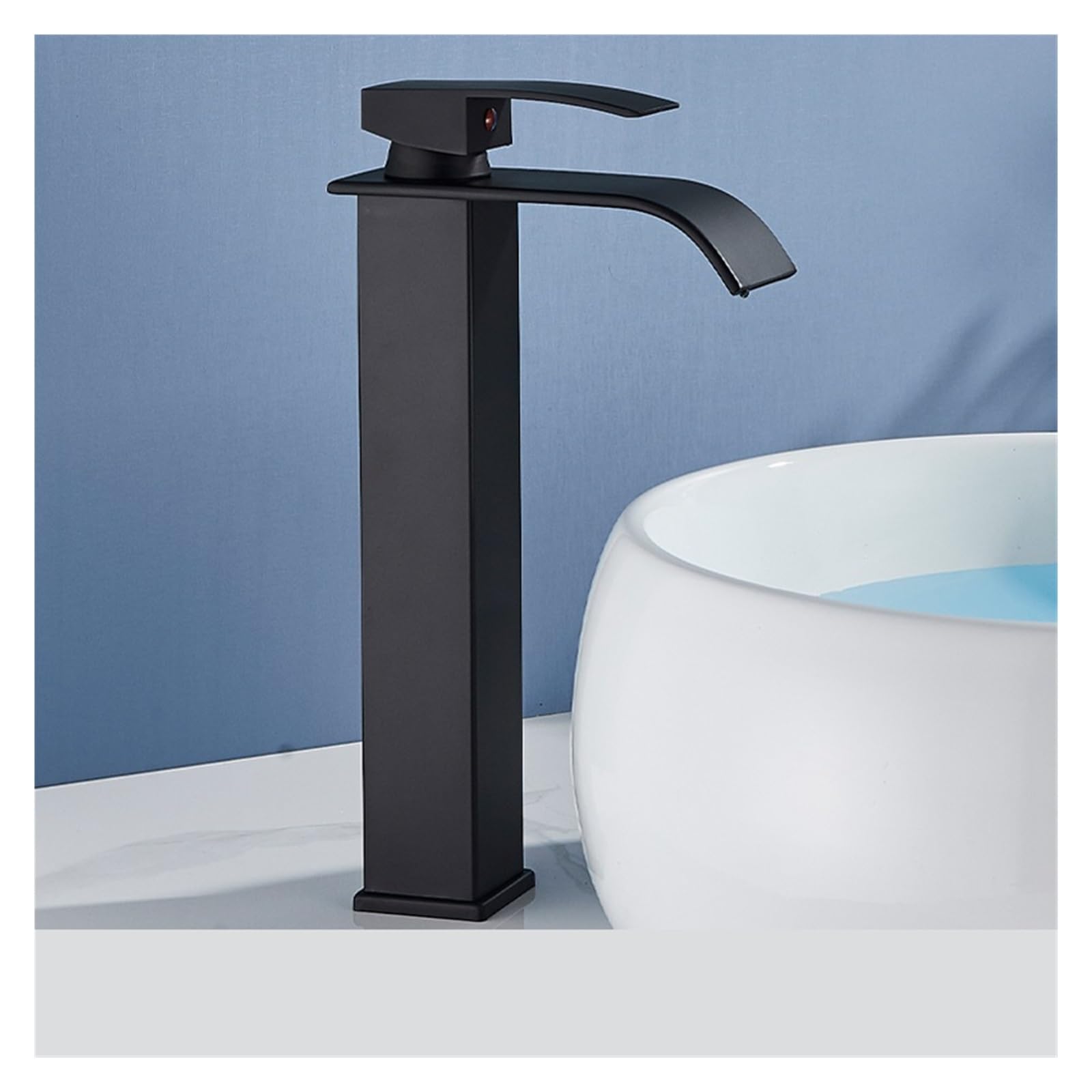Robinet cascade eau chaude et froide en laiton avec mitigeur monotrou