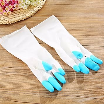 guanti in gomma per il lavaggio delle stoviglie