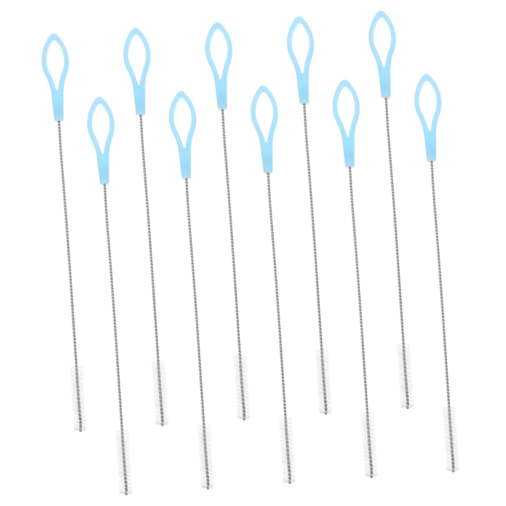 MOLUCKFU 20pcs Straw Brush Set Long Tube Brush for Stainless Steel Straw Cleaning Portable Multi-Function Brush