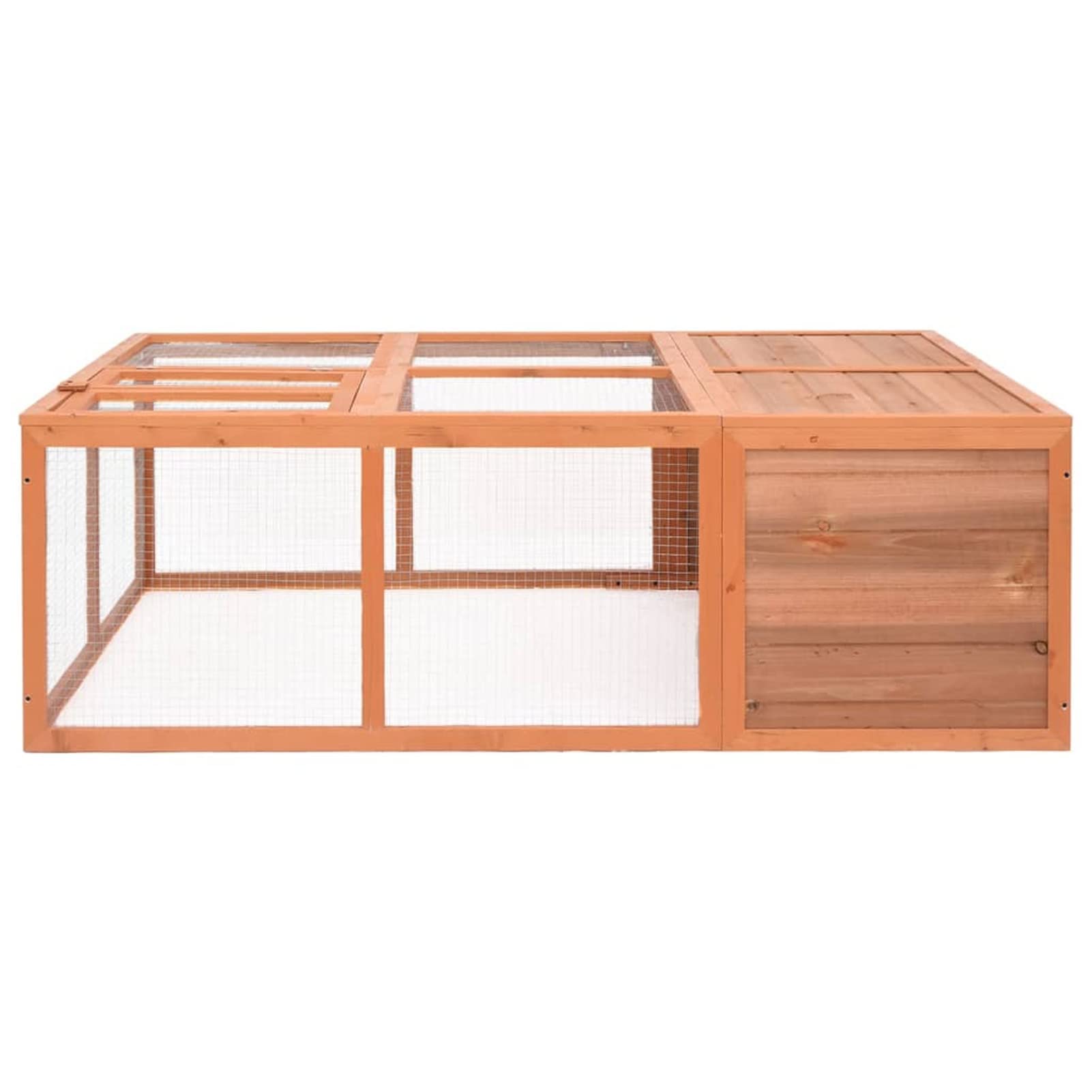 ZEYUAN Jaula de Animales de jardín, Jaulas para Conejos, Jaula Cobaya, Jaula Hamster, Jaula para Gatos, Jaula Chinchilla, Recinto para Conejos, Madera Maciza Abeto 150x100x50 cm