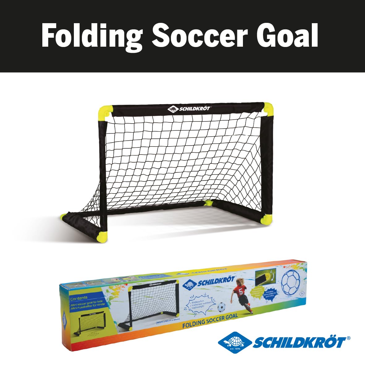 Schildkröt - Funsport Folding Soccer Goal (1Tor klappbar, Keine Farbe