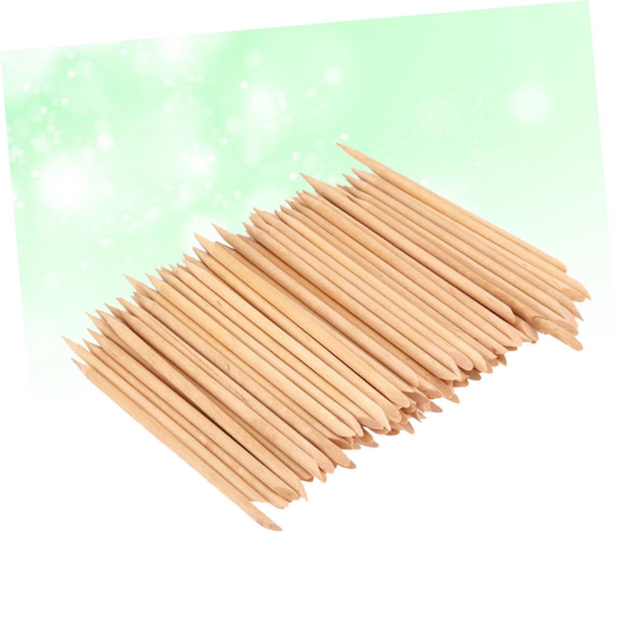 SOESFOUFU Multifunctional Nail Art Tools 200pcs Wood Stick Nail Cuticle Pusher Remover for Home