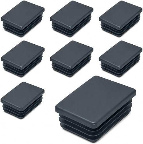 SKIR'CO 8 tapones rectangulares de plástico de 40 x 60 mm, tapas de extremo de t