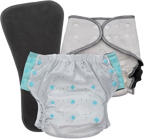 Miniatura 31 de Calzoncillos protectores para niños con necesidades especiales: juego de pañales de tela nocturna para incontinencia y enuresis de la cama, edad de