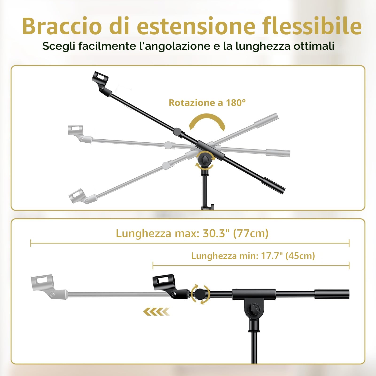 TONOR Supporto per Microfono con Supporto per Tablet, Treppiede per Pavimento, Regolabile in Altezza, con Borsa per il Trasporto, Morsetto per Telefono e iPad, Ampia compatibilità, T35