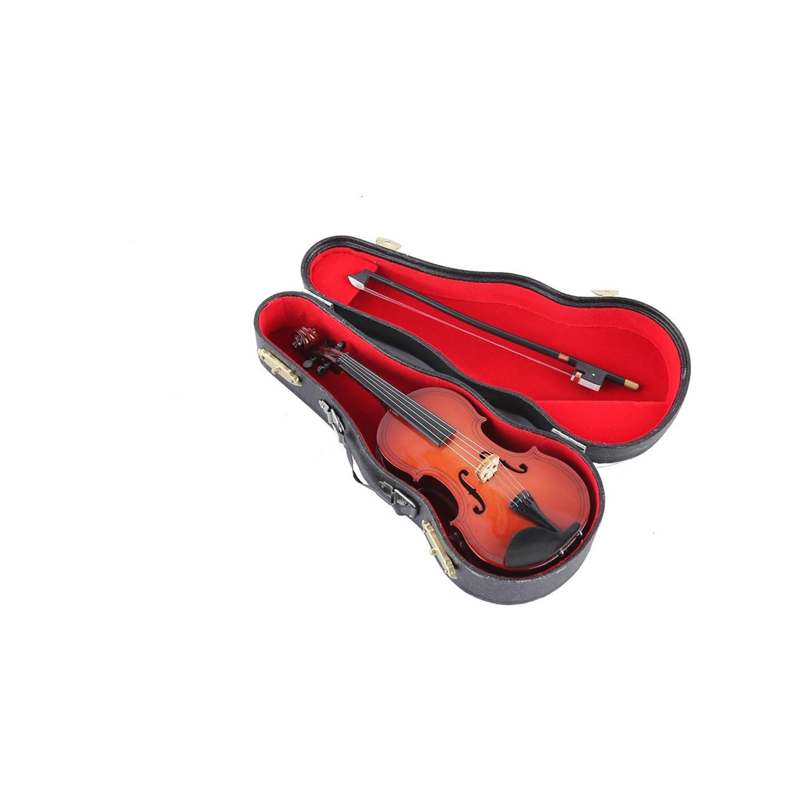 ZXFJYUIP Miniature Musical Instrument Handmade Violin Model Ornament(4cm)