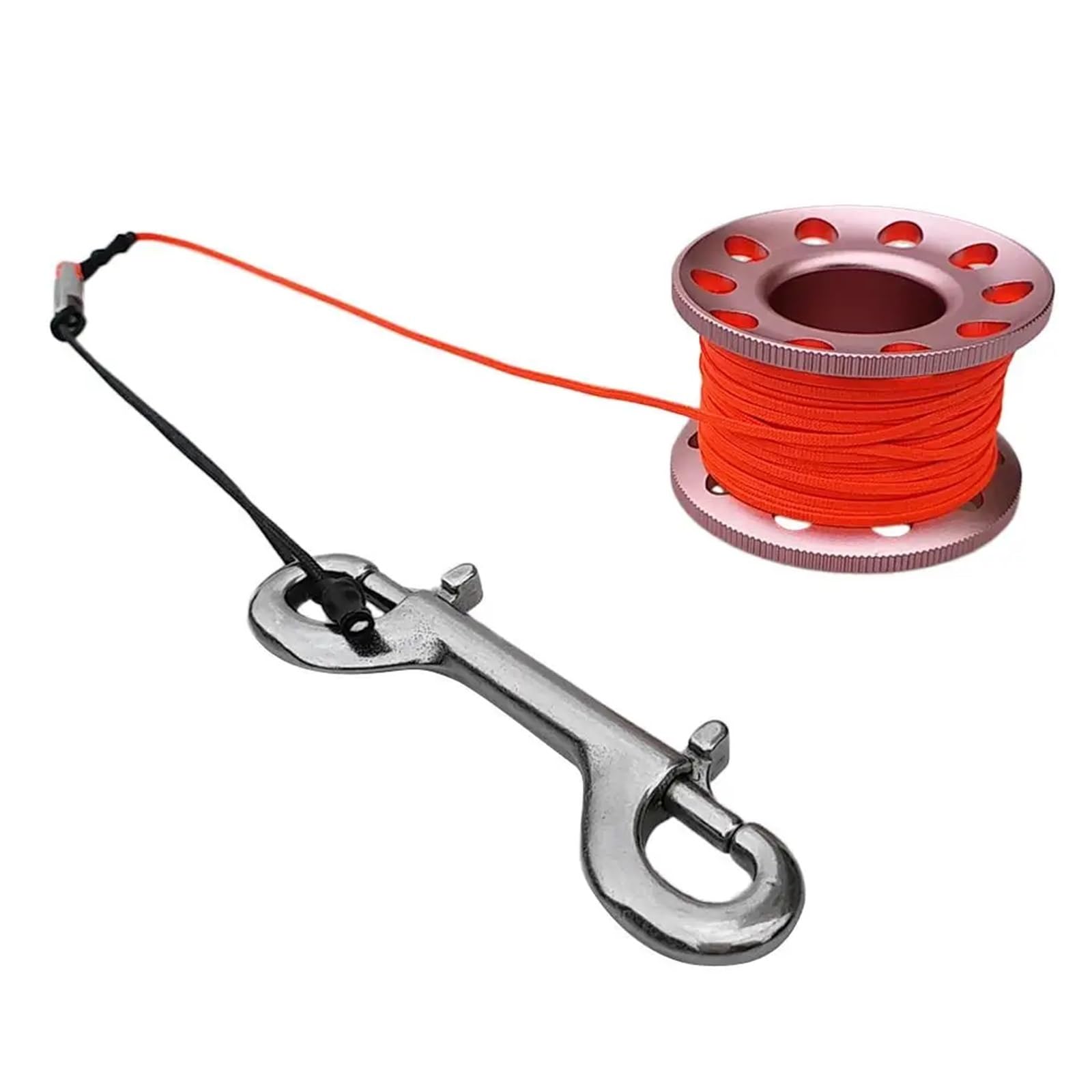 Diving Finger Spool, Scuba Diving Reel Spool 15m Multicolor Aluminum Alloy Cave Wreck Drift(Orange)