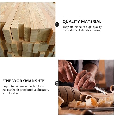 Miniatura 9 de Hemoton Caja de madera sin acabar, cofre del tesoro de madera sin terminar, caja de joyería de recuerdo con cerradura, almacenamiento de tesoros de