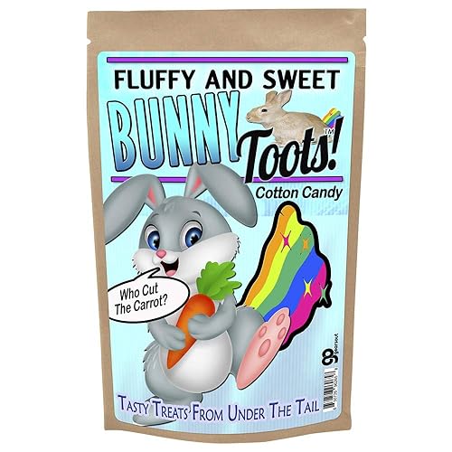 Miniatura 6 de Gears Out Bunny Toots - Caramelo de algodón divertido - Divertida cesta de Pascua - Relleno de calcetines - Bunny Toots - Algodón de azúcar de