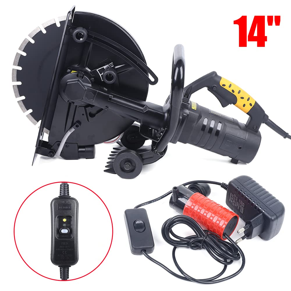 Sega per calcestruzzo, 3200 W, 350 mm, smerigliatrice per fughe, sega elettrica, con tubo dell'acqua, per pietra e mattoni