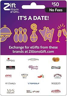 Zift Zillions It's a Date Dining Gift Card