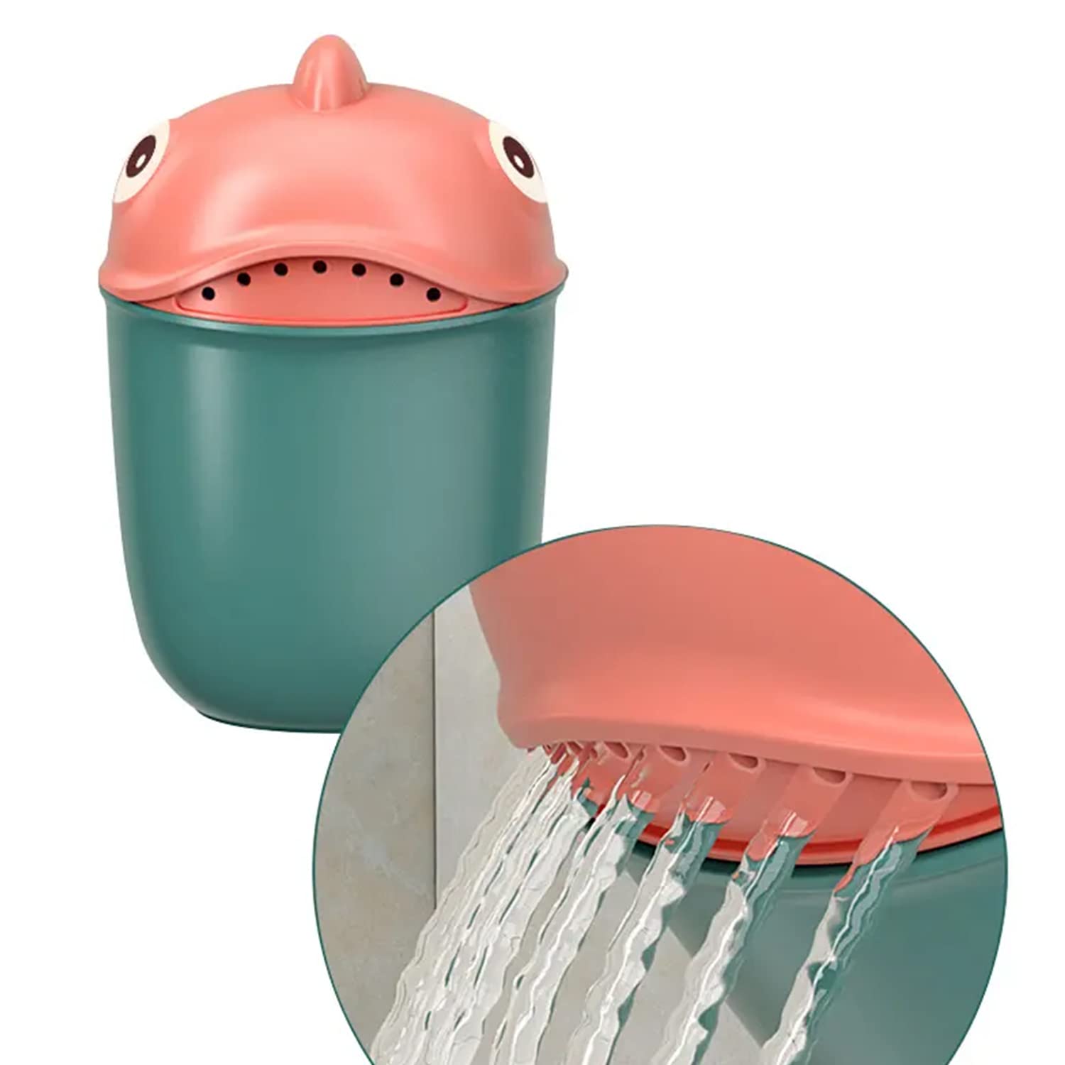 Eazy KidsBaby Head Shampoo Wash Rinse Shower Mug - Green, 500ml