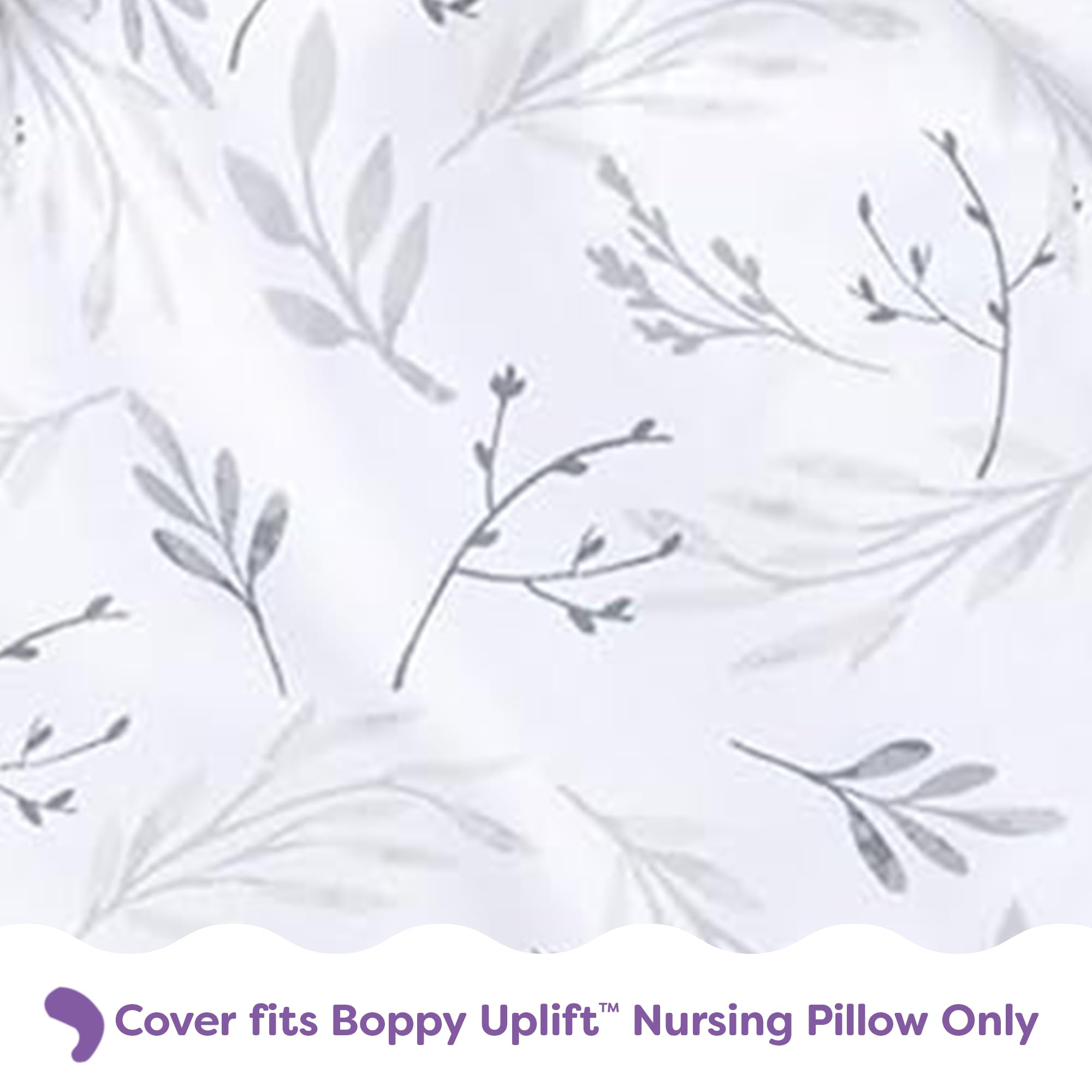 Boppy Uplift Nursing Pillow Cover – Funda Suave de Microfibra con cinturón – Hojas Protectoras para el Pelo