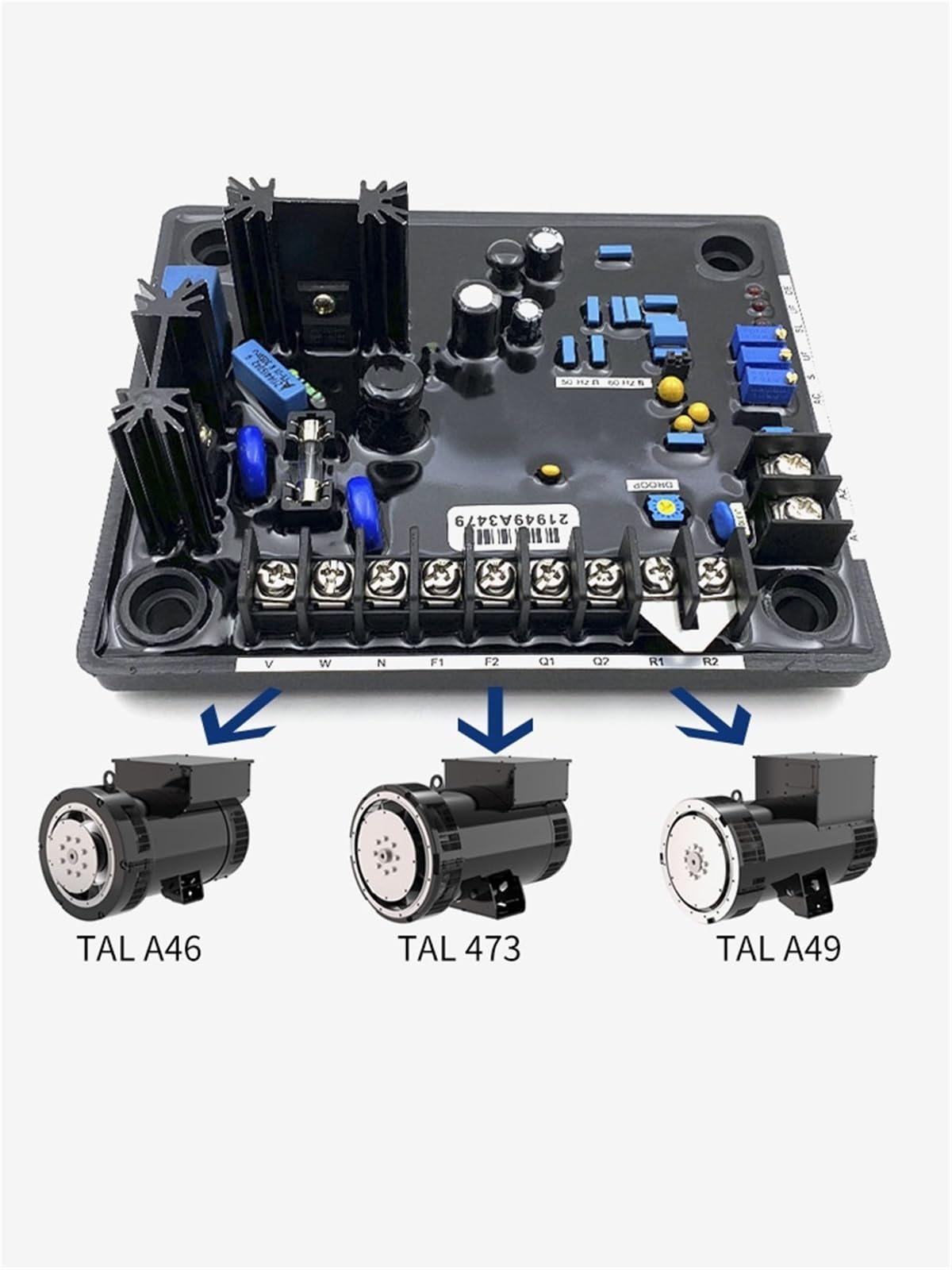 1 pz R150 regolatore di tensione regolatore di tensione automatico generatore di eccitazione brushless diesel regolatore di tensione AVR