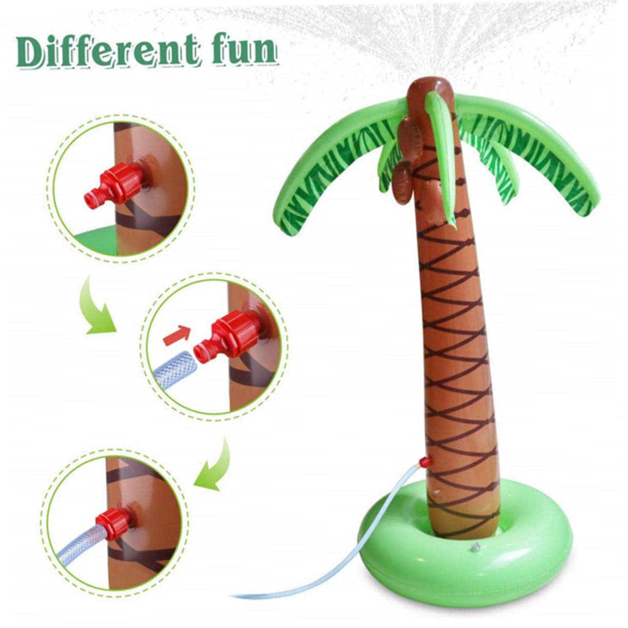 PVC Jouet D'arrosage Cocotier Gonflable pour Garçon et Filles, Extérieur