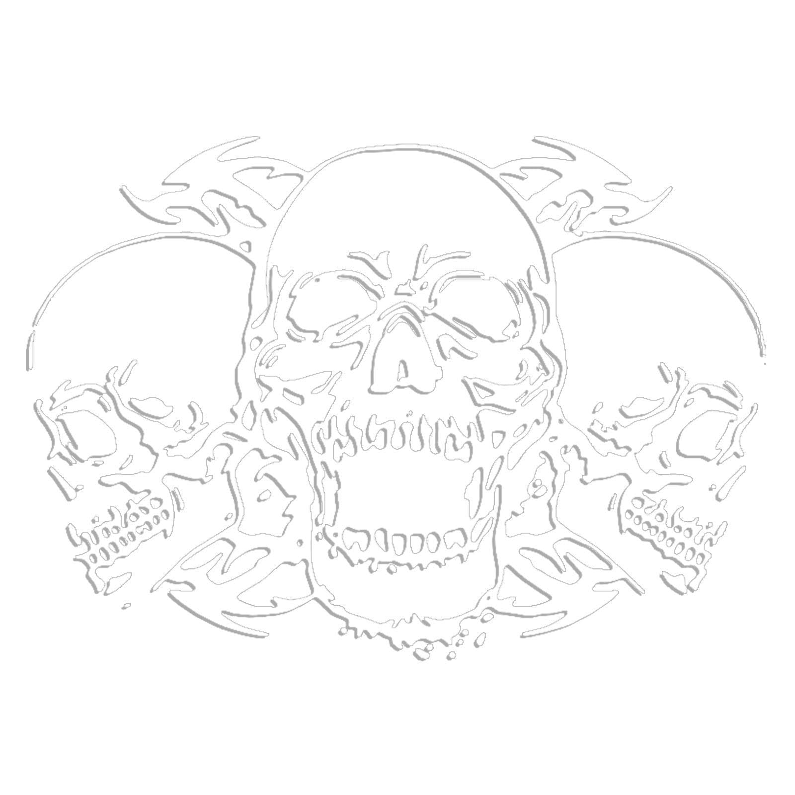 Shareed Skull Car Stickers and Decals, Adhesive Car Hood Sticker for Automobile, Car Hood Decor Accessories for Automobile, Convertible Car Travel