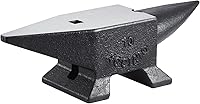 VEVOR 22 lb Cast Steel Blacksmith Anvil - Single Horn, High Hardness, Large Countertop for Bending, Shaping & Forging
