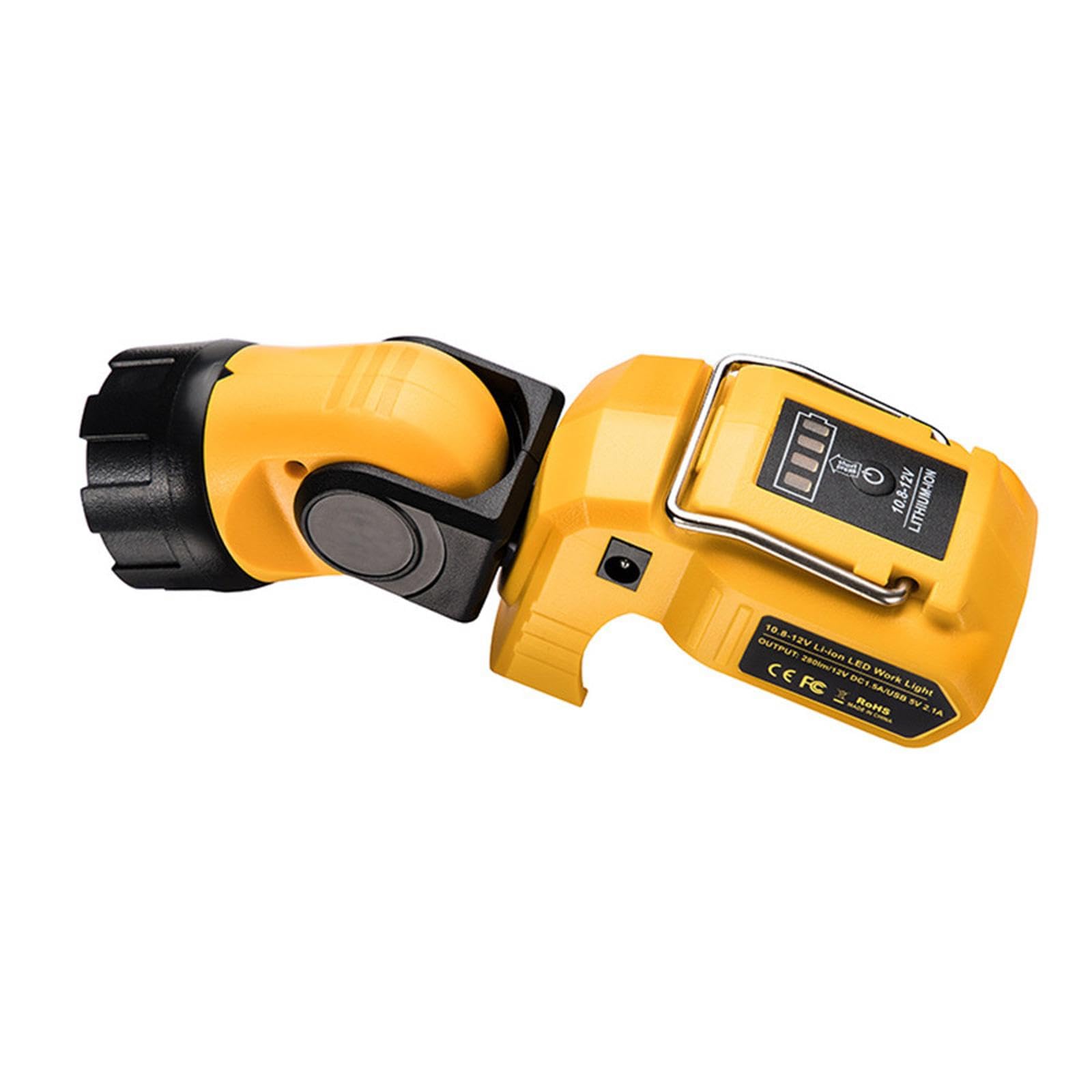 Batteria Sostitutiva 12V MAX Per Torcia DeWalt DCL510, LED Worklight, 280 Lumen, Nuova