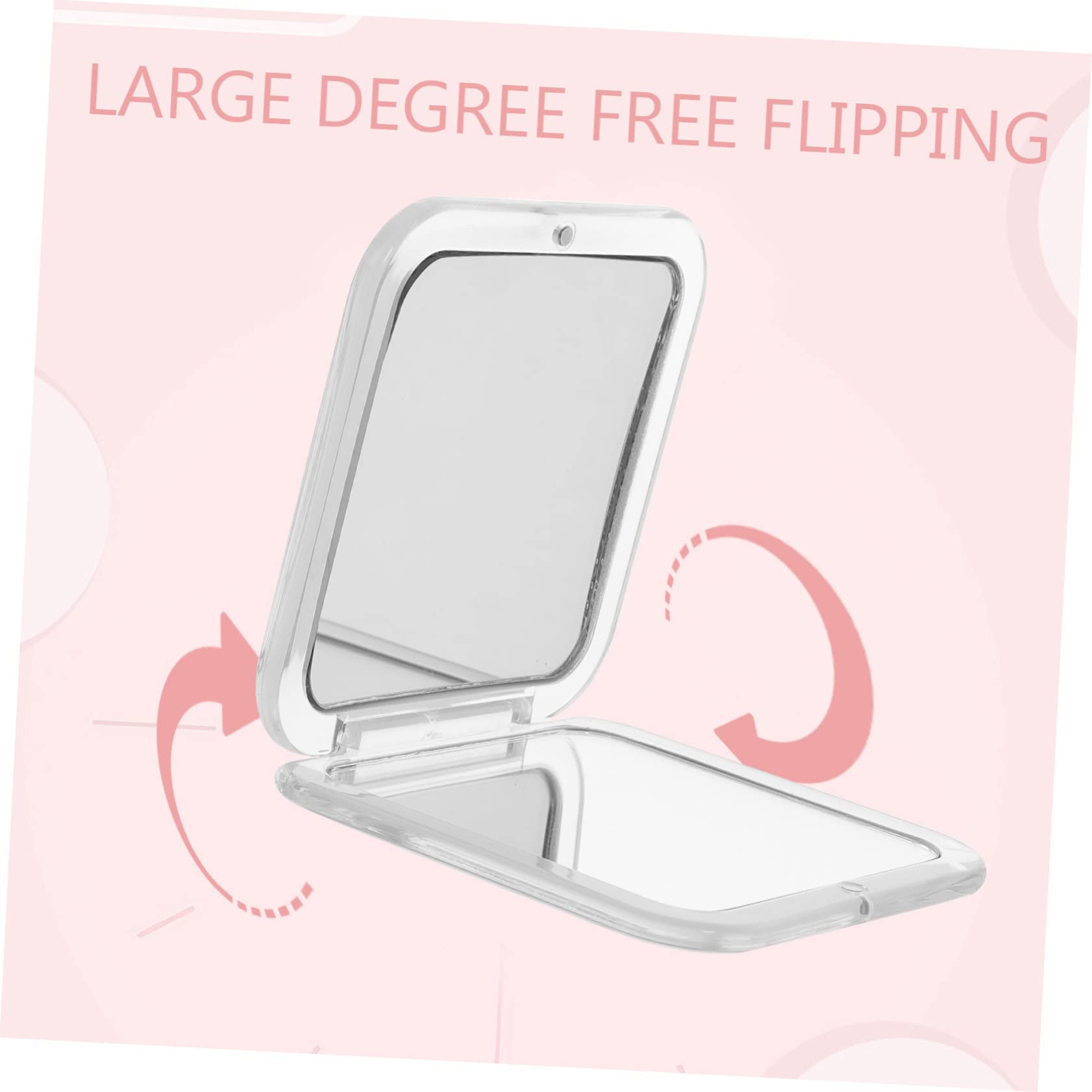 MAGICLULU 3-teiliger Tragbarer Reisespiegel Kleiner Minispiegel Für Die Handtasche Kompakter Schminkspiegel Vergrößerung Kosmetikspiegel Für Damen