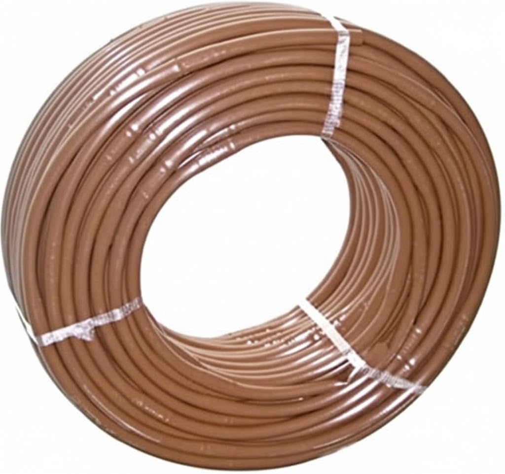 Suinga Tuberia de Riego por Goteo 16 mm | Manguera riego por goteo cada 50 cm, tubo goteo de 100 metros | Kit riego por goteo marrón para Jardines, Terrazas, Huertos y Macetas