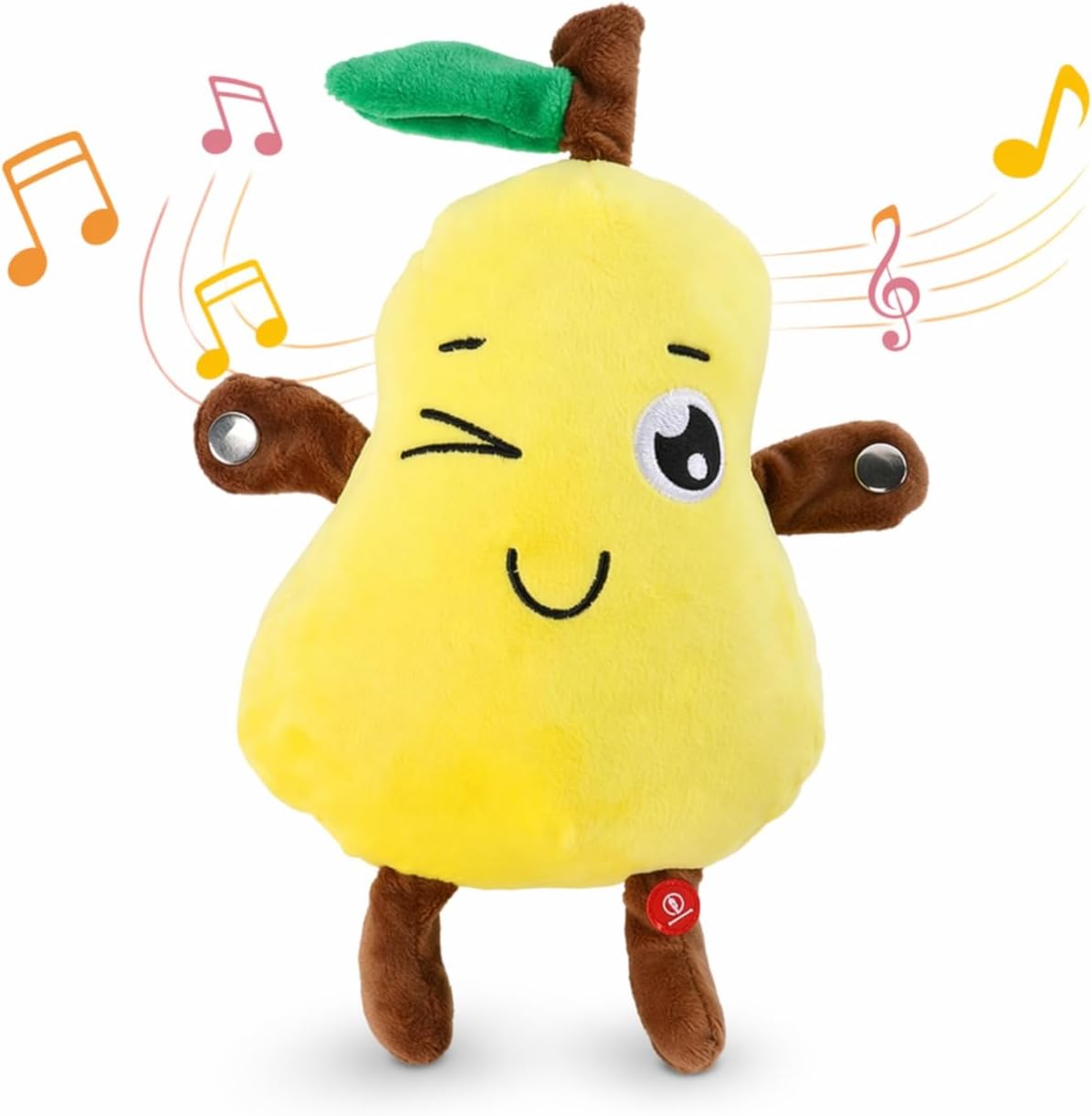 Musical Sensory Toys, Interactive Music Plush Toy Set, Pear