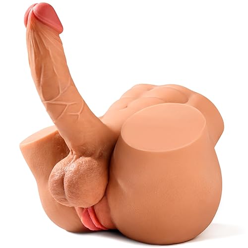 Shemale Sex Doll with 7.2in Realistic Huge Dildo, Unisex Trans Sex Dolls Flexible Cock Gay Sex Toys for Women Elasticity Tight Vagina Anus Masturbator Male Sex Doll Adult Sex Toy for Men Female 8LB