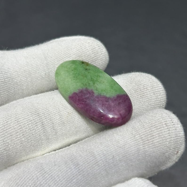 Pierre rubis zoïsite cabochon pour sublimer vos bijoux bohèmes faits main - 6
