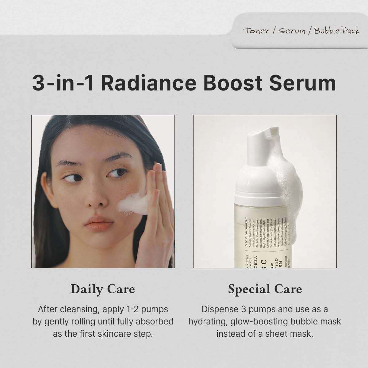 Amazon.com: Dr.Althea ABC Glow Whipped Serum | Bubble Toner with