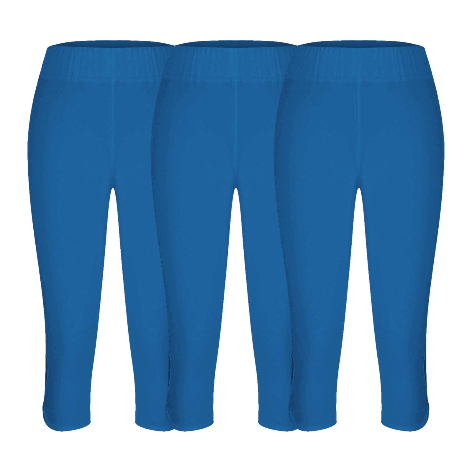 3/4 Leggins 3D Anticellulite Pantaloni Capri Sportivi Donna Push Up Cellulite Compressione Graduata Pantaloncini Tuta Donna Semplice e Versatile