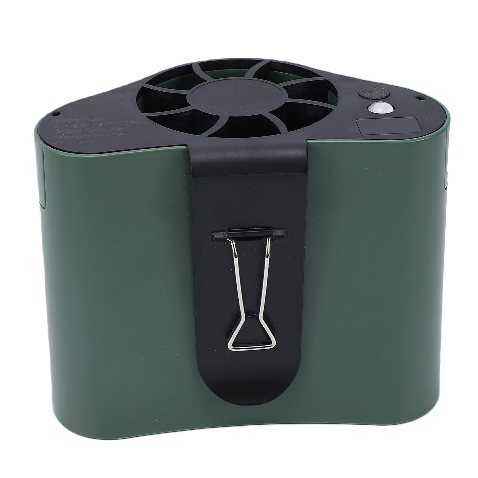 Asixxsix Ventilateur de Taille Portable, 12 000 MAh Rechargeable à Clip sur Ventilateur de Refroidissement Personnel avec Affichage LED 6 Vitesses, de Ceinture Portable Mains (GREEN)