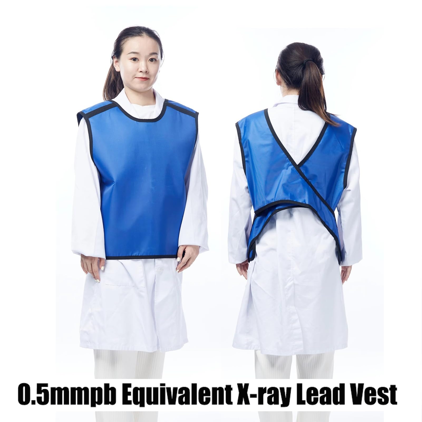 Bleischürze Bleischürzenweste For Röntgenschutz, Leichte, Weiche, Bleihaltige Schutzschürze, Verstellbare Schürze 0,5 Mmpb(Large)